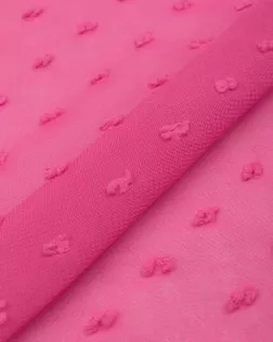 Купить Ткань Ткани для мусульманской одежды для намаза розового цвета из полиэстера Шифон жаккард "Мушка" 150г арт. БЛП-111-6-22750.006 оптом в Караганде