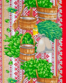 Полотенце вафельное банное "Русская баня" 80х150 см арт. ВФП-2-1-ОТ00254.001 Полотенце вафельное банное "Русская баня" 80х150 см арт. ВФП-2-1-ОТ00254.001