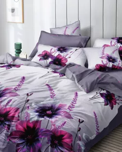 Поплин наб. ш.220см, пл.110+/-5гр/м2, рис.F-80002  А+В арт. ПК-2492-1-Б00239.256