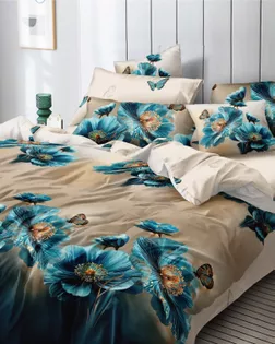 Поплин наб. ш.220см, пл.110+/-5гр/м2, рис.F-81008  А+В арт. ПК-2575-1-Б00239.270