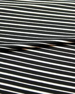 Джерси в полоску черно-белого цвета арт. ГТ-5163-1-ГТ-10-6847-3-37-1 Джерси в полоску черно-белого цвета арт. ГТ-5163-1-ГТ-10-6847-3-37-1