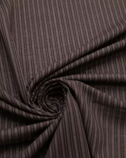 Шерстяная костюмная ткань в полоски на кофейном фоне арт. ГТ-8159-1-ГТ-17-10014-3-14-1