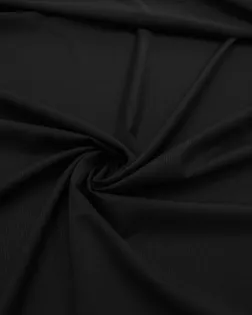 Шерстяная костюмная ткань в текстурную полоску, цвет матовый черный арт. ГТ-8181-1-ГТ-17-10033-1-38-1
