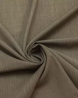Шерстяная костюмная ткань в тонкую полоску, цвет бежевый меланж арт. ГТ-8192-1-ГТ-17-10044-3-1-1
