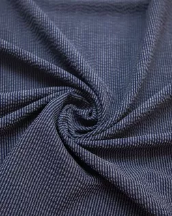 Шерстяная костюмная ткань в полоску с крэш эффектом, цвет сине-белый арт. ГТ-8198-1-ГТ-17-10053-3-21-1