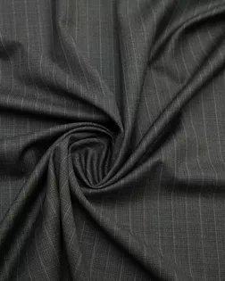Двухсторонняя костюмная ткань в тонкую полоску, цвет серый арт. ГТ-8487-1-ГТ-17-10426-3-29-1