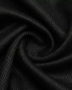 Костюмная ткань с принтом "Ёлочка", в чёрных тонах арт. ГТ-9621-1-ГТ17-11637-15-38-1 Костюмная ткань с принтом "Ёлочка", в чёрных тонах арт. ГТ-9621-1-ГТ17-11637-15-38-1