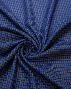 Купить Европейские ткани Костюмная ткань  в гусиную лапку , цвет черно-синий арт. ГТ-6803-1-ГТ-17-8649-5-21-3 оптом в Караганде