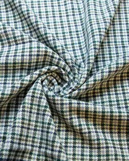 Двухсторонняя костюмная ткань в гусиную лапку, цвет сине-зеленый арт. ГТ-7668-1-ГТ-17-9552-5-30-1