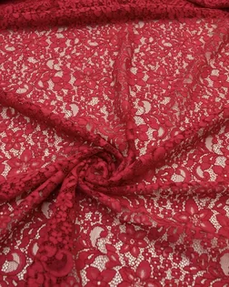 Купить Европейские ткани Кружевной гипюр, цвет темно-красный арт. ГТ-8385-1-ГТ-19-10253-1-16-1 оптом