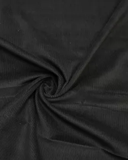 Вельвет в узкий рубчик, чёрного цвета арт. ГТ-8464-1-ГТ-2-10385-1-38-1