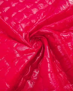 Курточная ткань, стежка соты, красный цвет арт. ГТ-7969-1-ГТ-20-9781-1-16-1