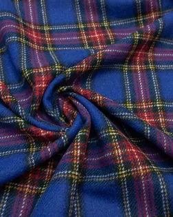 Купить Европейские ткани Пальтовая ткань сукно  двухсторонняя в клетку, цвет сине-красный арт. ГТ-8359-1-ГТ-26-10241-4-21-1 оптом