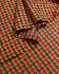 Купить Европейские ткани Двухсторонняя пальтовая ткань в небольшую клетку, цвет бежево-красный арт. ГТ-5522-1-ГТ-26-7269-4-21-1 оптом