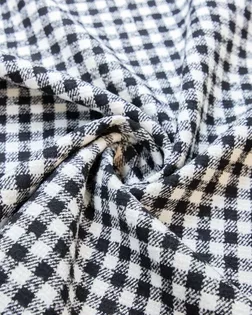 Купить Европейские ткани Дублированная пальтовая ткань с неопреном, клетка черно-белая арт. ГТ-6621-1-ГТ-26-8420-4-37-1 оптом