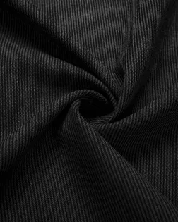 Двухслойная пальтовая ткань в полоску, цвет серый графит арт. ГТ-8077-1-ГТ-26-9044-3-29-1