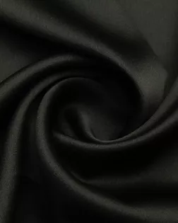 Плательная ткань Кади с атласным блеском, цвет черный арт. ГТ-8766-1-ГТ-28-10397-1-38-1