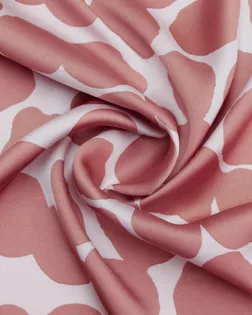 Плательная ткань с принтом "Пятнышки", в розовых оттенках арт. ГТ-8769-1-ГТ-28-10673-2-21-1