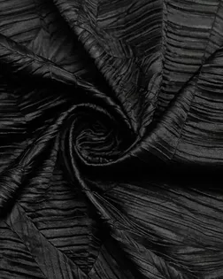 Фактурная плательная ткань, чёрного цвета "Флора", дублированная арт. ГТ-9609-1-ГТ28-11525-11-38-1 Фактурная плательная ткань, чёрного цвета "Флора", дублированная арт. ГТ-9609-1-ГТ28-11525-11-38-1