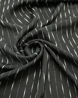 Плательно-блузочная ткань c полосками, черно-белый цвет арт. ГТ-8118-1-ГТ-28-9961-3-37-1