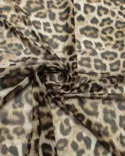 Сетка с принтом "леопард", в коричневых цветах арт. ГТ-8481-1-ГТ-33-10371-13-21-1