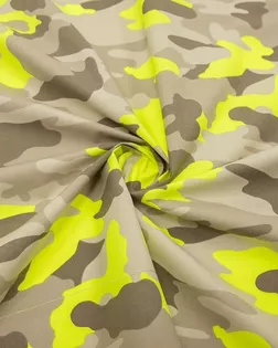Сорочечная ткань с рисунком милитари, цвет коричнево-желтый арт. ГТ-7847-1-ГТ-34-9684-2-21-1