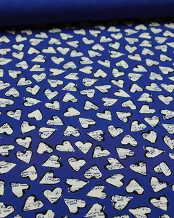 Купить Европейские ткани Футболочный трикотаж с рисунком "музыкальные сердечки" арт. ГТ-5351-1-ГТ-36-7073-8-21-1 оптом