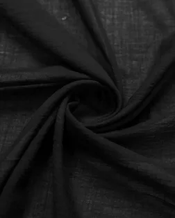 Купить Европейские ткани Рубашечно-плательный хлопок с эффектом жатки, цвет черный арт. ГТ-6904-1-ГТ-38-8739-1-38-3 оптом в Набережных Челнах