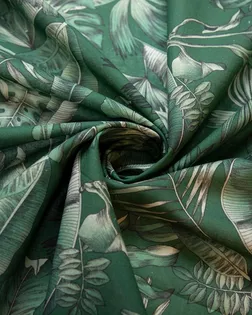 Купить Рубашечно-плательный хлопок с  растительным рисунком, в зеленых цветах арт. ГТ-7045-1-ГТ-38-8916-11-10-1 оптом в Набережных Челнах