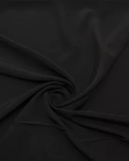 Креп шелковый блузочно-плательный, цвет черный арт. ГТ-8347-1-ГТ-39-10209-1-38-1