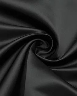 Двухсторонний костюмно-плательный шелк Дюшес, цвет черный арт. ГТ-9760-1-ГТ39-11742-1-38-1
