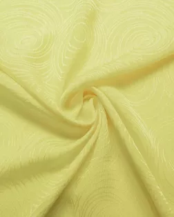 Купить Блузочно-плательный шелк жатый с  рисунком "спирали", цвет желтый арт. ГТ-7714-1-ГТ-39-9340-2-9-1 оптом в Казахстане
