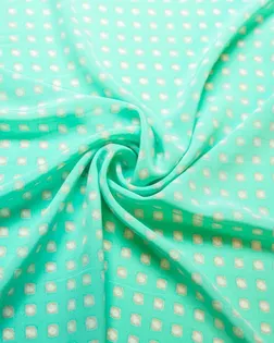 Купить Блузочный шелк мятного цвета с геометрическим принтом арт. ГТ-7744-1-ГТ-39-9580-14-22-1 оптом в Казахстане