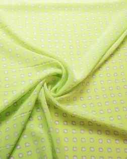 Блузочный шелк лимонного цвета с геометрическим принтом арт. ГТ-7754-1-ГТ-39-9590-14-9-1