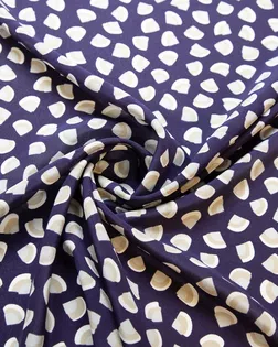 Купить Блузочный принтованный шелк темно-фиолетового цвета арт. ГТ-7810-1-ГТ-39-9639-2-33-1 оптом в Казахстане