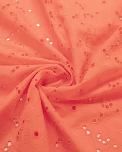 Воздушное шитье с рисунком "Цветы", цвет оранжевый арт. ГТ-7425-1-ГТ-41-9095-10-24-3