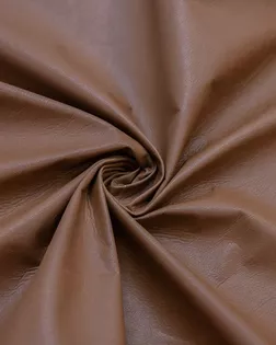 Экокожа в винтажном стиле на трикотажной основе, цвет  коричневый арт. ГТ-8273-1-ГТ-44-10086-1-14-1