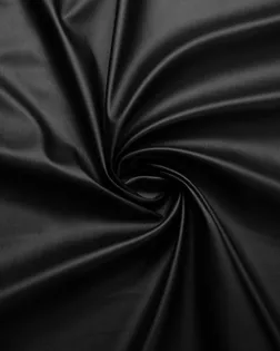 Купить Европейские ткани Экокожа костюмно-плательная на трикотажной основе, цвет черный арт. ГТ-7571-1-ГТ-44-9454-1-38-1 оптом в Караганде
