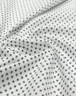Принтованная рубашечная ткань белого цвета арт. ГТ-3019-1-ГТ0047899