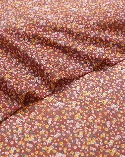 Купить Европейские ткани Ткань блузочная с мелкими цветочками на бордовом фоне арт. ГТ-5745-1-ГТ-5-7494-10-21-3 оптом