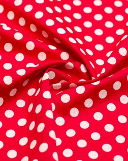 Купить Европейские ткани Хлопок красного цвета в горошек арт. ГТ-4391-1-ГТ-38-5877-9-16-1 оптом