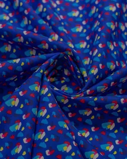 Купить Европейские ткани Рубашечно-плательный хлопок с рисунком "пятнышки" на синем фоне арт. ГТ-6474-1-ГТ-38-8244-2-21-1 оптом
