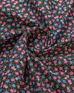 Купить Европейские ткани Рубашечно-плательный хлопок в мелкие розово-голубые цветочки арт. ГТ-6475-1-ГТ-38-8245-10-21-1 оптом