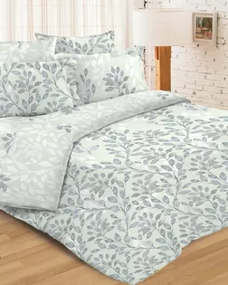 Бязь 220 о/м ГОСТ, пл. 142гр/м.кв. 17358-2 "Серебряные листья" Основа арт. ИМТС-1098-1-ИМТС0002342-17358-2