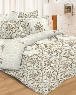 Бязь 220 о/м ГОСТ, пл. 142гр/м.кв. 17358-3 "Серебряные листья" Основа арт. ИМТС-1098-2-ИМТС0002342-17358-3