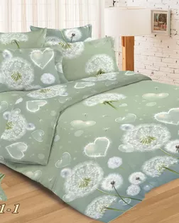 Бязь 220 о/м ГОСТ, пл. 142гр/м.кв. 17411-1 "Одуванчики" Основа арт. ИМТС-1297-1-ИМТС0002342-17411-1