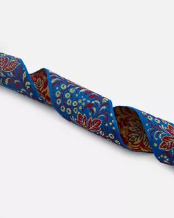Лента жаккард ш.6,5см 25м синий арт. ТЖО-189-1-44032.004