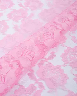 Купить Ткань кружево розового цвета из Китая Гипюр арт. КПГН-79-3-21500.003 оптом в Череповце