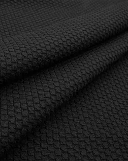 Купить Ткань трикотаж однотонный черного цвета 30 метров Джерси Добби арт. ТДО-68-1-22236.001 оптом в Караганде