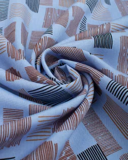 Купить Ткань для мусульманской одежды оттенок пыльно-голубой Штапель принт арт. ПШТ-614-4-21203.053 оптом в Набережных Челнах